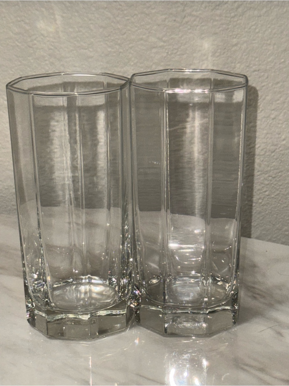 Cristal D’Arques Durand juice flat octi-time height 4 3/4” width 2”